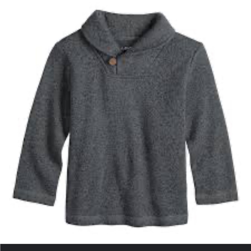 Jumping Beans Toddler Boy Shawl Collar Sweater in Gray size 3T